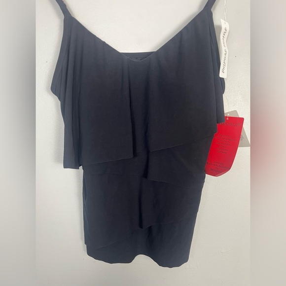 New magicsuit mirclesuit black ruffle Chloe Tankini top size 12 - Picture 4 of 11